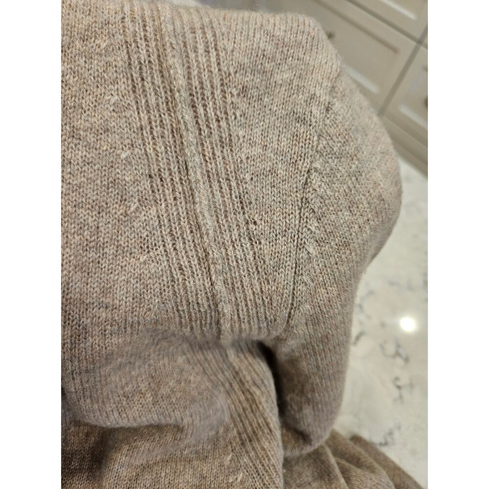 Cynthia Rowley Cashmere Draped Open Cardigan Sweater 2 Ply Beige Taupe Size M - Picture 7 of 11